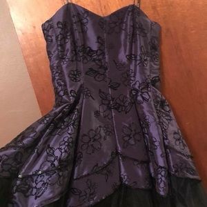 Short purple homecoming dress